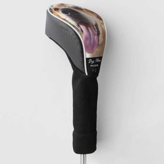 犬の母のカスタムペットの写パーソナライズされた真 ゴルフヘッドカバー (アングル)