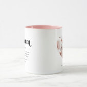 犬の母のカスタム文字写真 マグカップ (中央)