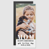 犬の母のハッピーバースデーモダンパーソナライズされた写真 (正面/裏面)