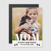 犬の母のハッピーバースデーモダンパーソナライズされた写真 (正面/裏面)