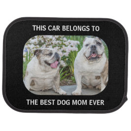 犬の母のパーソナライズされた写真セットのカーマット カーマット
