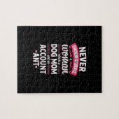 犬の母の会計士の女性を過小評価しない ジグソーパズル (横)