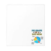 犬の母の円グラフ ノートパッド (正面)