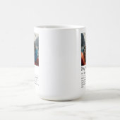 犬の母の定義の写真 コーヒーマグカップ (中央)