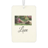 犬の母の愛を追加の名前文字ペットの名前の愛好家 カーエアーフレッシュナー (裏面)