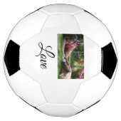 犬の母の愛を追加の名前文字ペットの名前の愛好家 サッカーボール (回転)