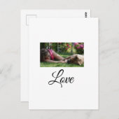 犬の母の愛を追加の名前文字ペットの名前の愛好家 ポストカード (正面/裏面)