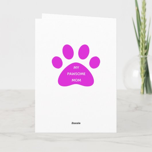 犬の母の日から犬の母 カード (裏面)