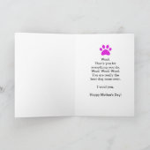 犬の母の日から犬の母 カード (内部)