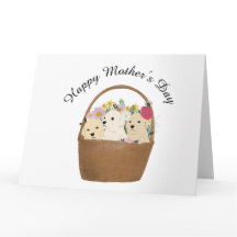 犬の母の日のカード