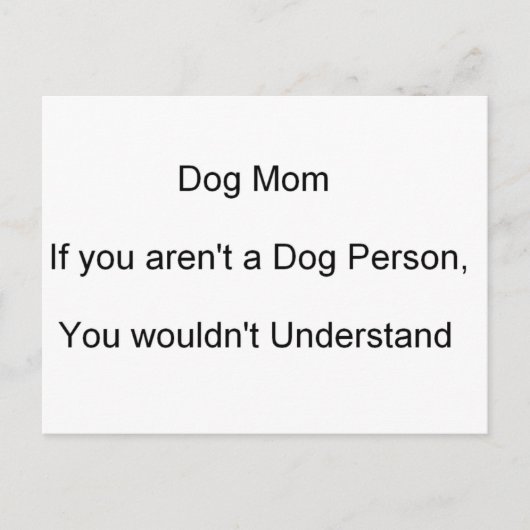犬の母の日 ポストカード (正面)