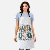 犬の母の生活 エプロン (着用した状態)