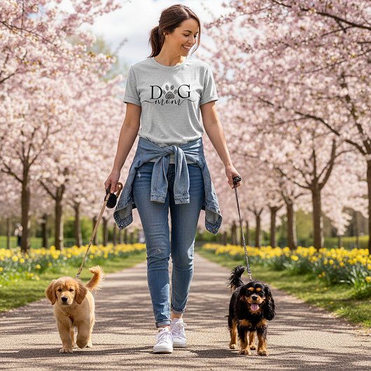 犬の母の絵柄 Tシャツ