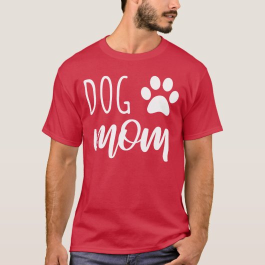 犬の母は犬を愛する男の子 Tシャツ (正面)
