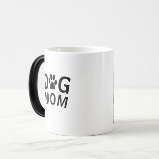犬の母またはパパ – あなたの犬の写真を追加 – 魔法マグカップ モーフィングマグカップ (正面左)