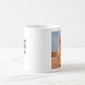 犬の母またはパパ – あなたの犬の写真を追加 – 魔法マグカップ モーフィングマグカップ (中央)