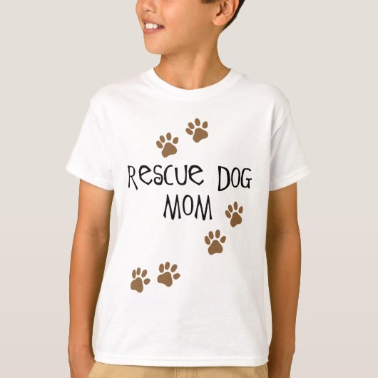 犬の母を救出 Tシャツ (正面)