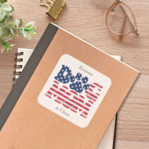 犬の母アメリカ国旗のグランジ赤白青