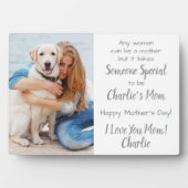 犬の母カスタムさんペット写真母の日 フォトプラーク (正面)