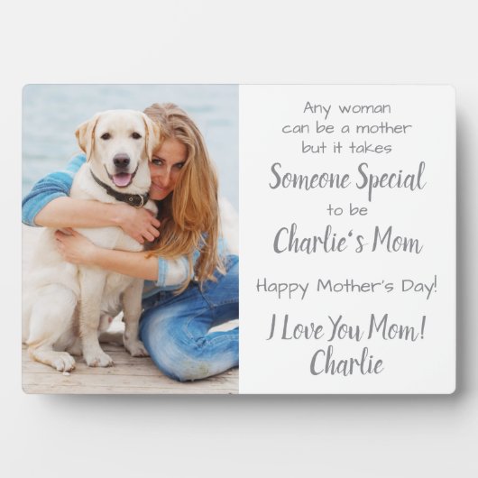 犬の母カスタムさんペット写真母の日 フォトプラーク (正面)
