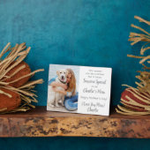 犬の母カスタムさんペット写真母の日 フォトプラーク (側面)