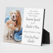 犬の母カスタムさんペット写真母の日 フォトプラーク (側面)