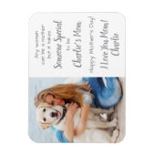 犬の母カスタムさんペット写真母の日 マグネット (縦)