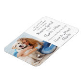 犬の母カスタムさんペット写真母の日 マグネット (左側)