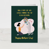 犬の母カスタム母の日 箔シーズンカード (正面)