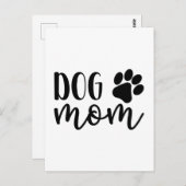 犬の母ギフト，犬の母ギフト，犬の母カード，犬 ポストカード (正面/裏面)