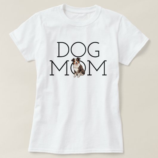 犬の母コリ縁どー Tシャツ (デザイン正面)