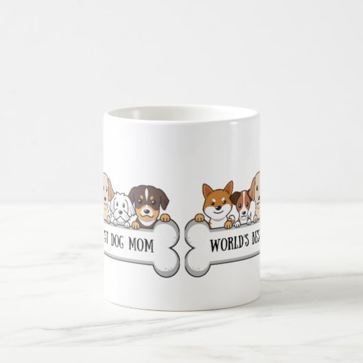 犬の母コーヒーマグ，犬の母コーヒーマグ，ギフト， コーヒーマグカップ (中央)