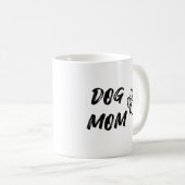犬の母コーヒーマグ – 白 コーヒーマグカップ (正面右)