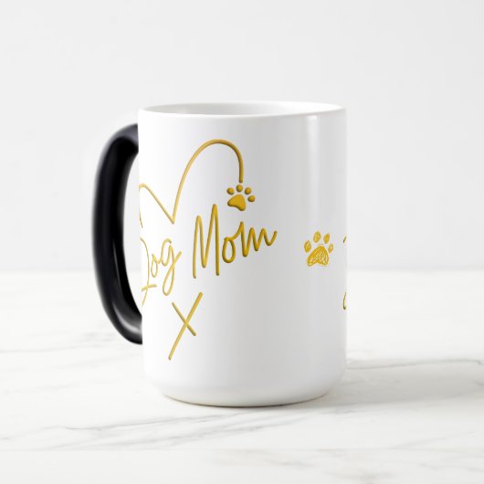 犬の母ゴールデンハート モーフィングマグカップ (正面左)