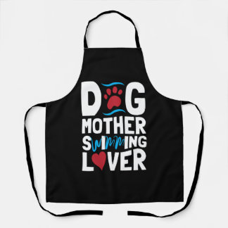 犬の母スイミング恋人 エプロン