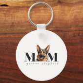 犬の母ドイツの羊飼い犬クラシックのTシャツ キーホルダー (正面)