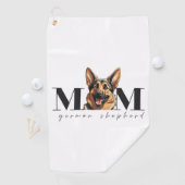 犬の母ドイツの羊飼い犬クラシックのTシャツ ゴルフタオル (インサイチュ)