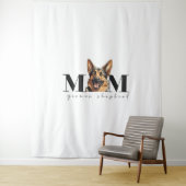 犬の母ドイツの羊飼い犬クラシックのTシャツ タペストリー (インサイチュ)