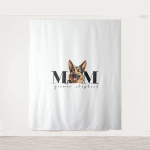 犬の母ドイツの羊飼い犬クラシックのTシャツ タペストリー