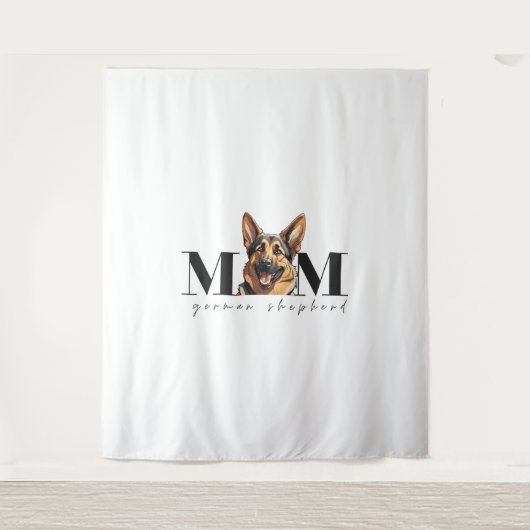 犬の母ドイツの羊飼い犬クラシックのTシャツ タペストリー (正面)