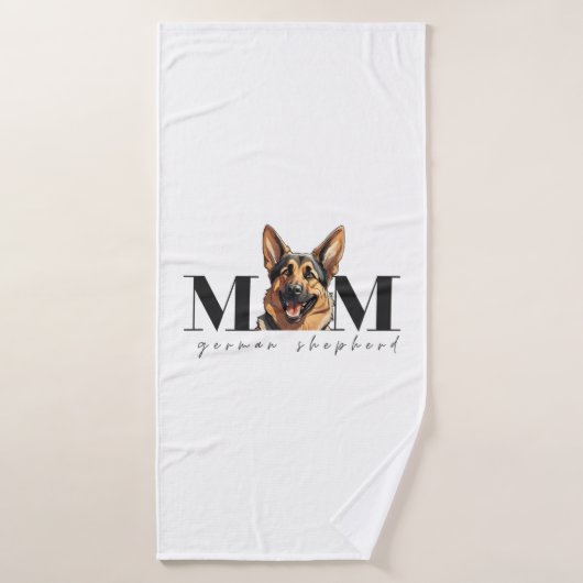 犬の母ドイツの羊飼い犬クラシックのTシャツ バスタオル (バスタオル)