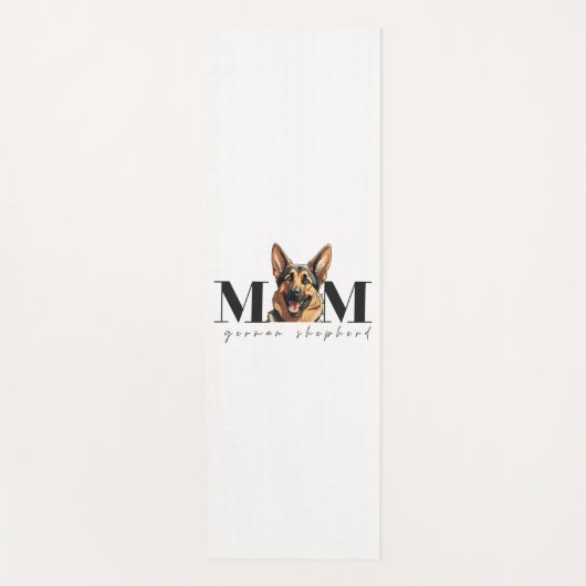犬の母ドイツの羊飼い犬クラシックのTシャツ ヨガマット (正面)