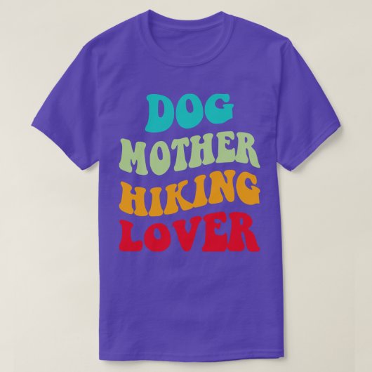 犬の母ハイキング恋人III Tシャツ (デザイン正面)