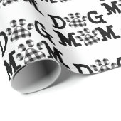 犬の母バッファロープレイドドッグプリント ラッピングペーパー (ロールコーナー)