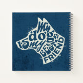 犬の母パパギフト ノートブック (裏面)