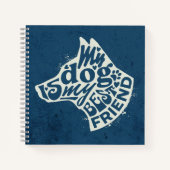 犬の母パパギフト ノートブック (正面)