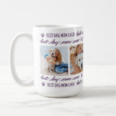 犬の母パーソナライズされた4 Photo Collage コーヒーマグカップ (左)