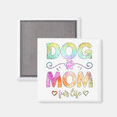 犬の母ファーライフ幸せな母の日最高の犬の母E マグネット (正面/裏面)