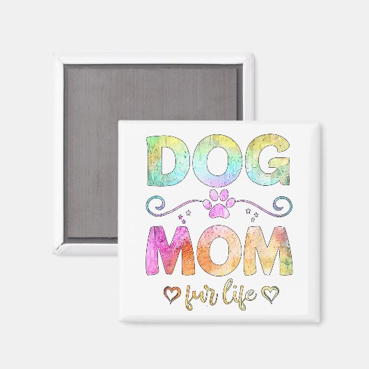 犬の母ファーライフ幸せな母の日最高の犬の母E マグネット (正面/裏面)