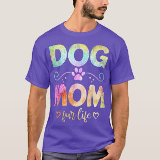 犬の母ファーライフ幸せな母の日最高の犬の母E Tシャツ